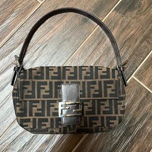 Fendi Vintage Zucca Baguette Tobacco shoulder bag